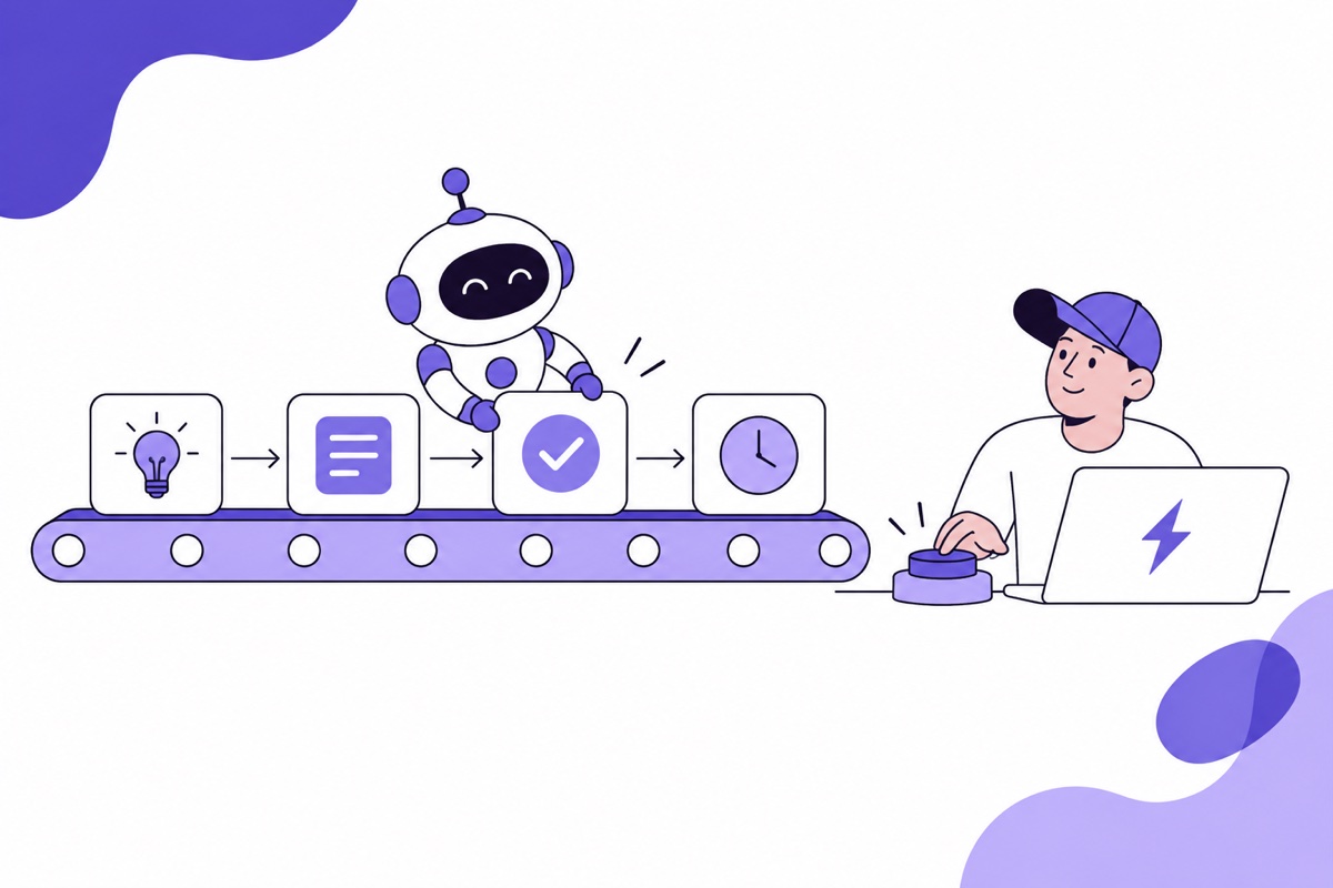 El pipeline de contenido con IA de un desarrollador: de la idea al post programado, sin tocar cinco apps