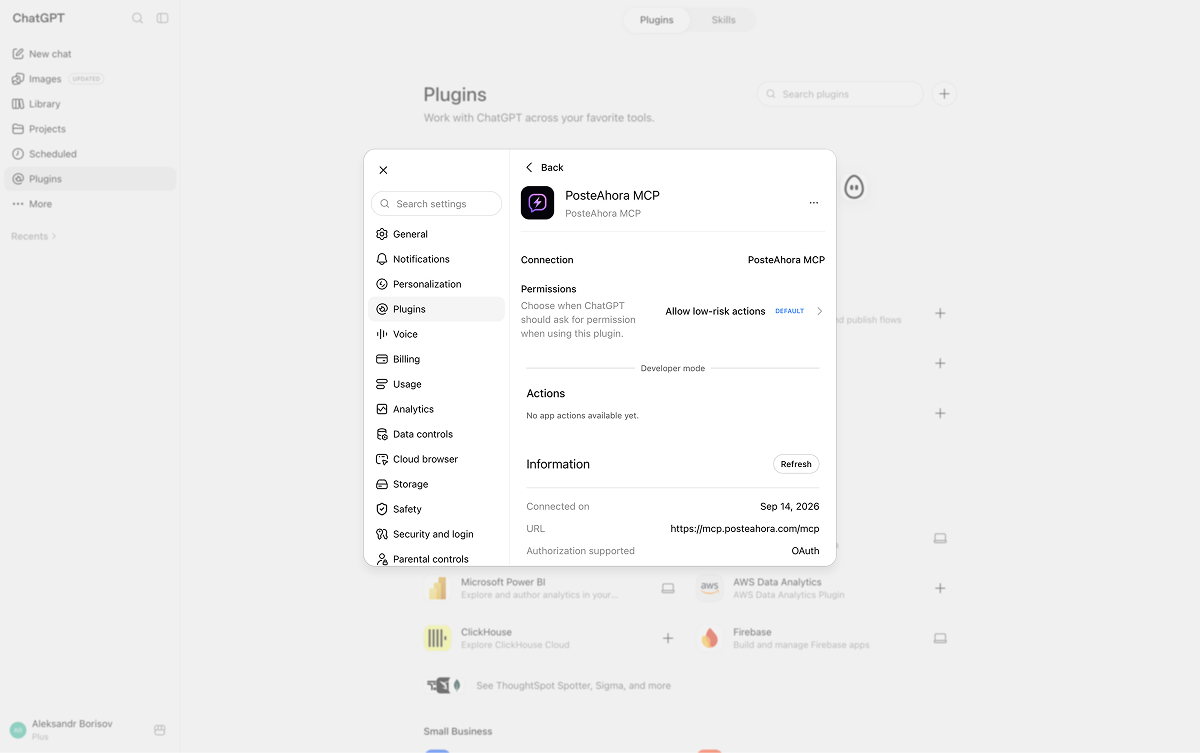 Check the connection
