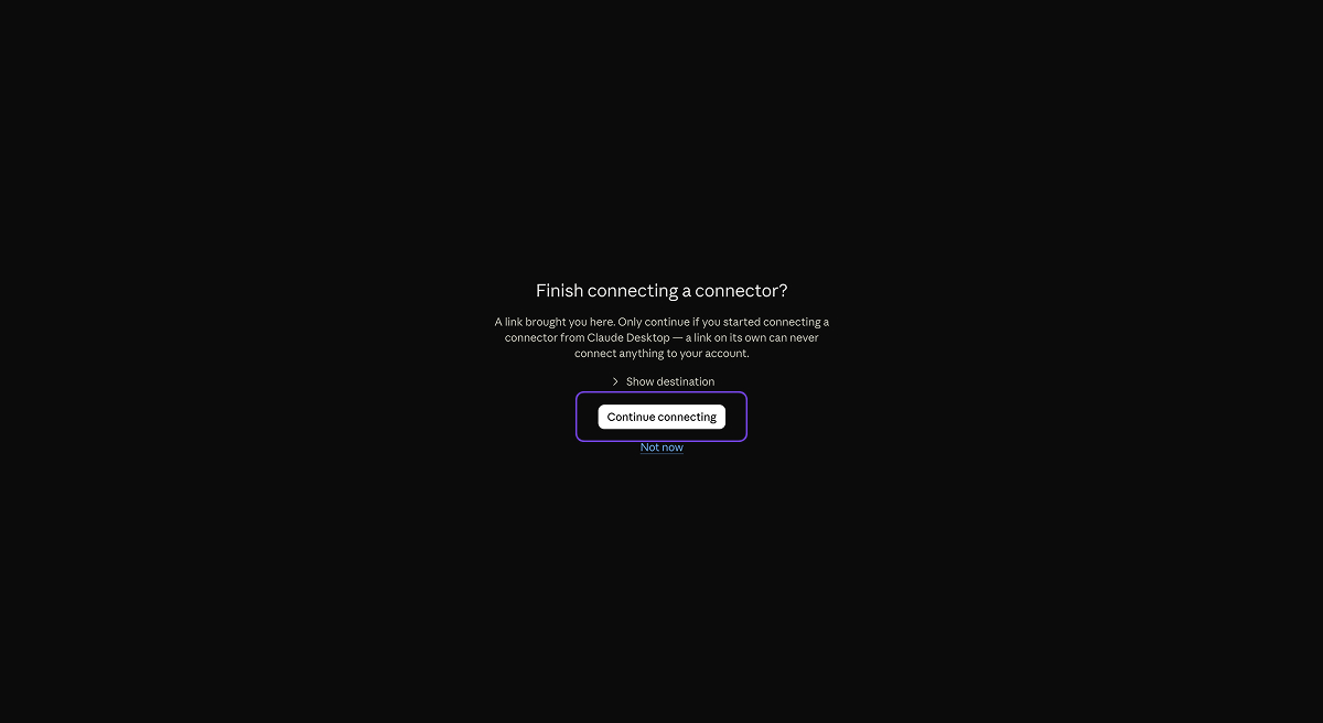 Confirm the hand-off (desktop app only)